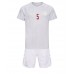 Billige Danmark Joakim Maehle #5 Børnetøj Udebanetrøje til baby VM 2022 Kortærmet (+ korte bukser)